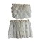 Dolls House Ecru Cream Swag & Curtain Net Lace Miniature Window Accessory