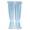 Dolls House Baby Blue Curtains Drapes on Rail Miniature 1:12 Window Accessory
