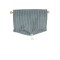 Dolls House Blue Striped Curtain on Rail Miniature Window Accessory