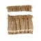 Dolls House Brown Burl Curtain & Pelmet Set Window Accessory