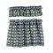 Dolls House Blue Damask Curtain & Pelmet Set Cafe Window Accessory