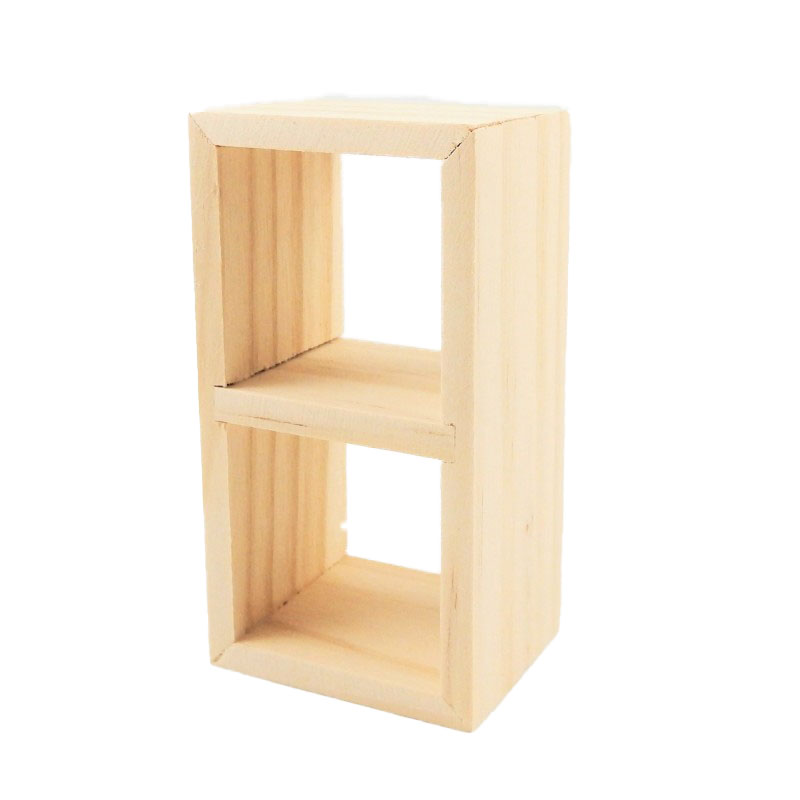 Dolls House 2 Cube Display Unit Modern Display Shelves Miniature