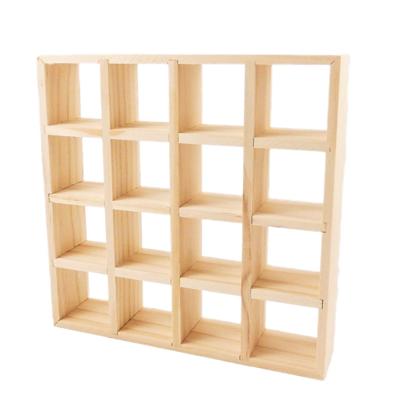 Dolls House 16 Cube Display Unit Modern Display Shelves Miniature