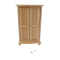 Dolls House Natural Wood Wardrobe Miniature 1:12 Unfinished Bedroom Furniture