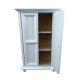 Dolls House White 2 Door Wardrobe Miniature 1:12 Wooden Bedroom Furniture 