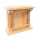 Dolls House Unfinished Fireplace Miniature 1:12 Scale Furniture 