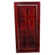 Dolls House Mahogany 6 Panel Interior Door Builders DIY 1:12 Scale Miniature