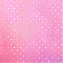 Dolls House Pink Spotted Self Adhesive Carpet Miniature Wall to Wall Flooring