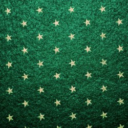 Dolls House Green Gold Star Self Adhesive Carpet Miniature Wall to Wall Flooring