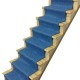 Dolls House Wedgewood Blue Wool Mix Stair Carpet Runner Self Adhesive Flooring