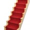 Dolls House Garnet Red Wool Mix Stair Carpet Runner Self Adhesive 1:12 Flooring