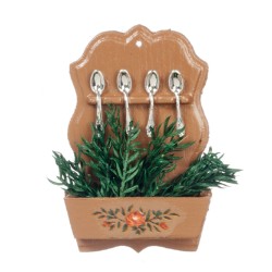 Dolls House Decorated Spoon Rack Chrysnbon 1:12 Kitchen Accessory