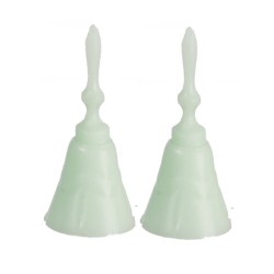 Dolls House Jadite Dinner Bells Chrysnbon 1:12 Dining Room Ornament Accessory
