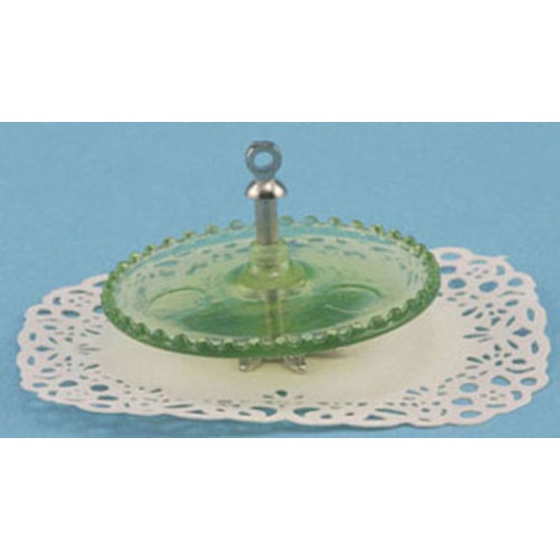 Dolls House Green Tidbit Server Chrysnbon Miniature Dining Accessory