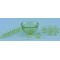 Dolls House Green Punch Bowl Set Chrysnbon Miniature Ornaments