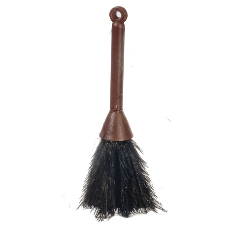 Dolls House Black Feather Duster Miniature Kitchen Maid Cleaning Accessory