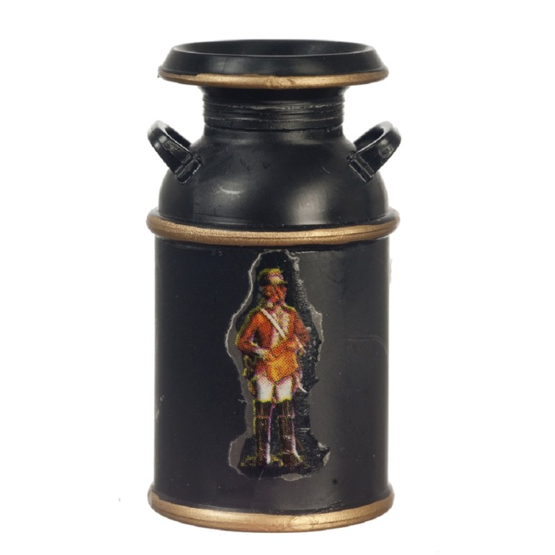 Dolls House Milk Churn Black Miniature Farm Shop Store Accessory