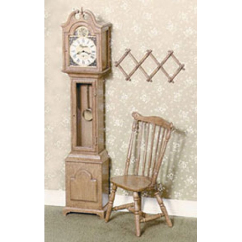 Dolls House Chrysnbon Grandfather Clock & Duxbury Chair Kit 1:12 Model Kit F-100