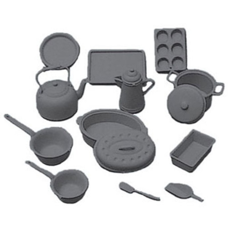 Dolls House Chrysnbon Cookware Kit 1:12 Scale Model Kit M-163