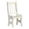Dolls House White Wood Side Chair Miniature Kitchen Dining Room Furniture 1:12
