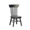Dolls House Modern Black Side Chair Miniature Wooden Kitchen Dining Furniture