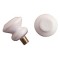 Dolls House 6 Round White Drawer Door Knobs Fittings Spare Parts 1:12 Scale