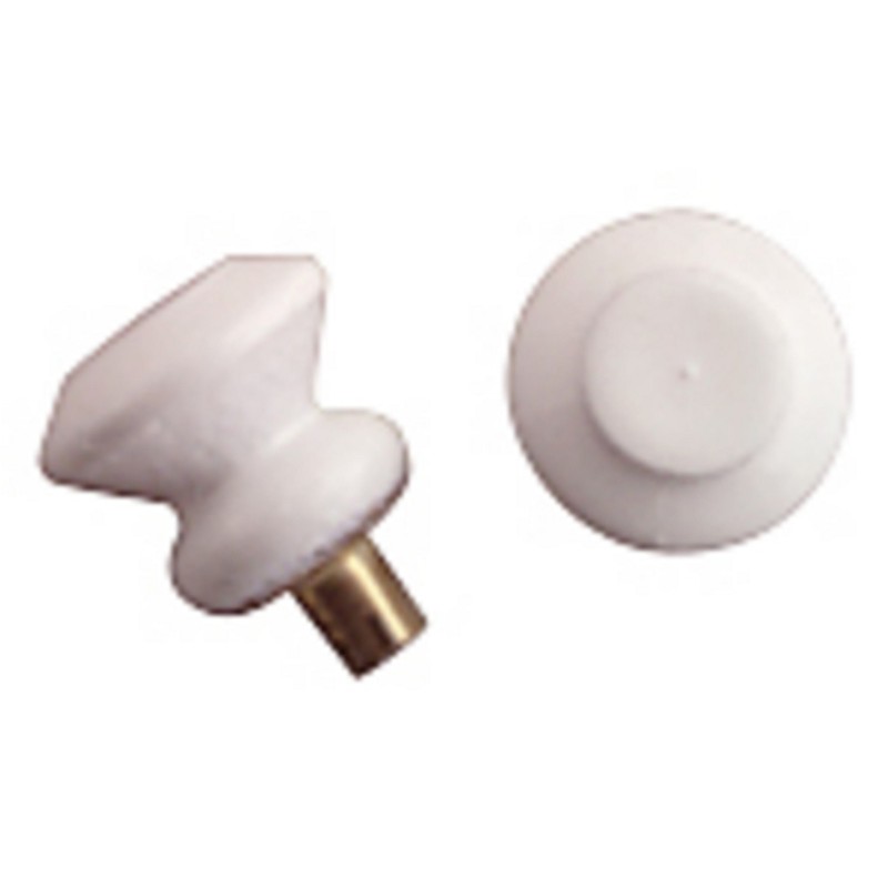 Dolls House 6 Round White Drawer Door Knobs Fittings Spare Parts 1:12 Scale