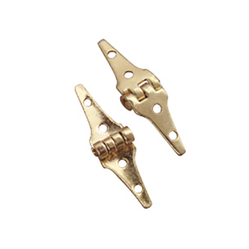 Dolls House Miniature DIY Fixtures Fittings Hardware 4 Brass Triangle Hinges