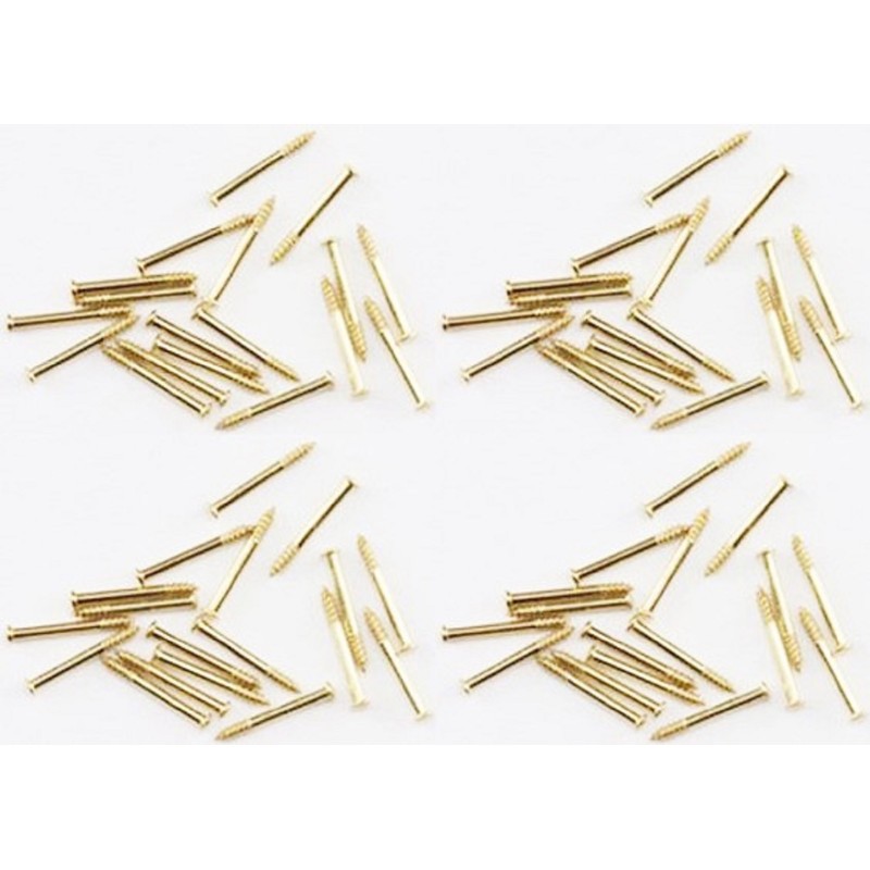 Dolls House 1/4in 6mm Brads Nails Brass Gold Miniature DIY Builders Accessory