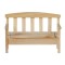 Dolls House Bare Wood Bench with Storage Seat Miniature Garden Patio Furniture