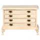 Dolls House Unfinished Chest of Drawers Bare Wood Miniature Bedroom Furniture