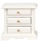 Dolls House White Bedside 3 Drawer Chest Nightstand Miniature Bedroom Furniture