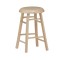 Dolls House Oak 4 Legged Breakfast Bar Stool Miniature Kitchen Cafe Furniture