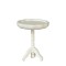 Dolls House White Round Pie Crust Side Lamp Wine Table Living Room Furniture