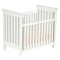 Dolls House White Slatted Cot Crib Miniature 1:12 Nursery Baby Furniture