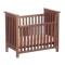 Dolls House Walnut Slatted Cot Crib Miniature 1:12 Nursery Baby Furniture