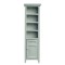 Dolls House Tall Slim Grey Space Saver Bathroom Cabinet Miniature Furniture