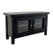Dolls House Modern Black Low Cabinet TV Stand Miniature Living Room Furniture 
