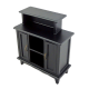 Dolls House Black Breakfast Bar High Cabinet Miniature Dining Room Furniture