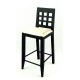 Dolls House Black Bar Stool High Chair Miniature Kitchen Pub Furniture 1:12