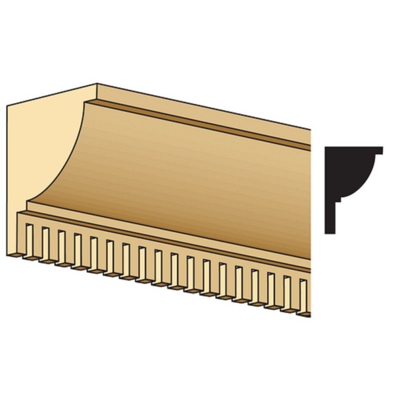 Dolls House  Dentil Crown Moulding 24" x 3/8" Wooden Trim 610mm x 10mm