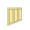 Dolls House Classic Bare Wood Wainscot 3 Raised Panels Builders DIY 1:12