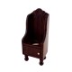 Dolls House Victorian Dark Oak Commode Potty Chair Miniature Bathroom Furniture 