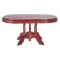 Dolls House Oval Mahogany Table Miniature Wooden Dining Room Furniture 1:12