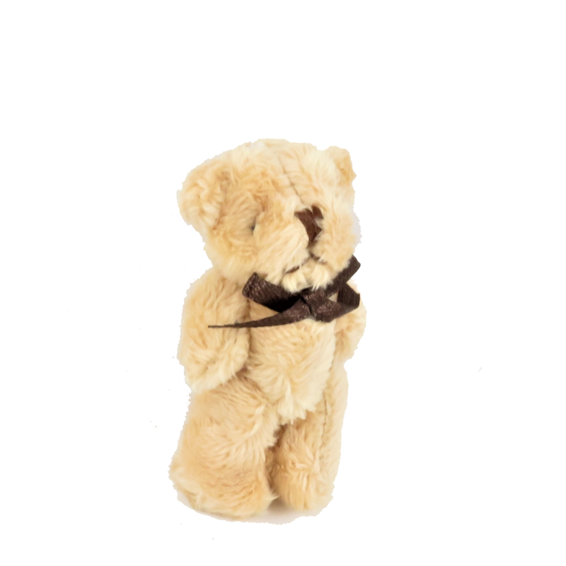 Dolls House Large Furry Teddy Bear Cuddly Toy Miniature Nursery Shop Accessory