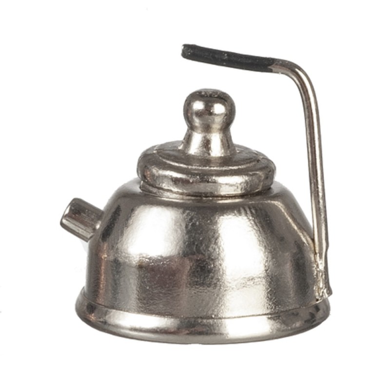 Dolls House Chrome Kettle Metal Kitchen Accessory Miniature 1:12 Scale 