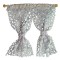 Dolls House White Crochet Lace Curtains Nets 1:12 Window Accessory