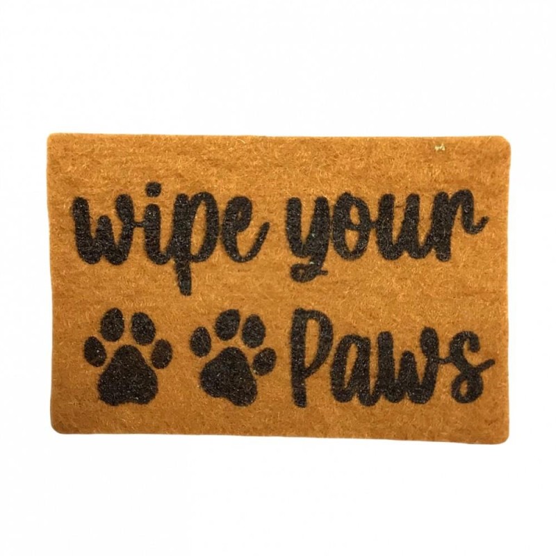 Dolls House "Wipe Your Paws" Door Mat Miniature Hall Step Accessory 1:12 Scale