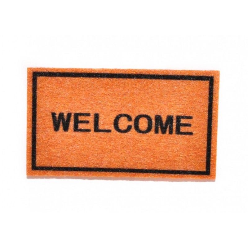 Dolls House "Welcome" Door Mat Miniature Hall Step Accessory