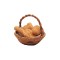 Dolls House Round Basket of Fresh Bread Kitchen Shop Accessory 